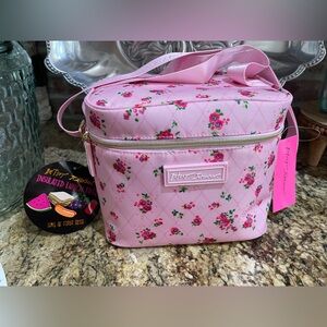 Betsey Johnson colorful floral cooler/lunch tote -insulated GORGEOUS!  Brand new